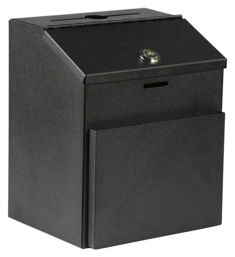 small metal donation box with lock|secure donation boxes for sale.